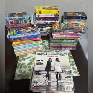 Mary Kate & Ashley Movies, Books, VHS Collectibles – 37 Books, 21 Movies, Magazi
